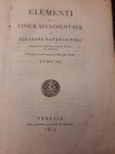 LIBRO ANTICO "ELEMENTI DI