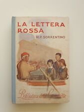 Sorrentino, LA LETTERA ROSSA, Salani, Biblioteca delle Giovinette n. 4, 1949*