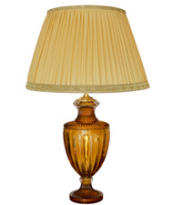 Lampada da tavolo bella di lusso grande elegante cristallo  AMBRA con paralume