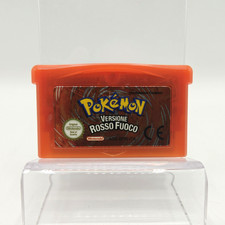 Pokemon Rosso Fuoco Nintendo Game Boy Advance Gba Ita Originale Adesivo Ottimo