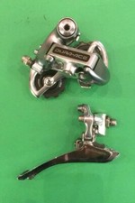 Deragliatore Shimano DuraAce FD 7410 RD 7410 front + rear derailleur 8 v Vintage