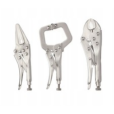 Parkside Set pinze regolabili autobloccanti per officina per trattenere piegare 