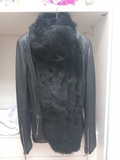 Giacca Pelle E Pelliccia