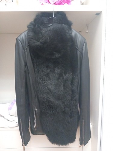 Giacca pelle pelliccia - giacca,