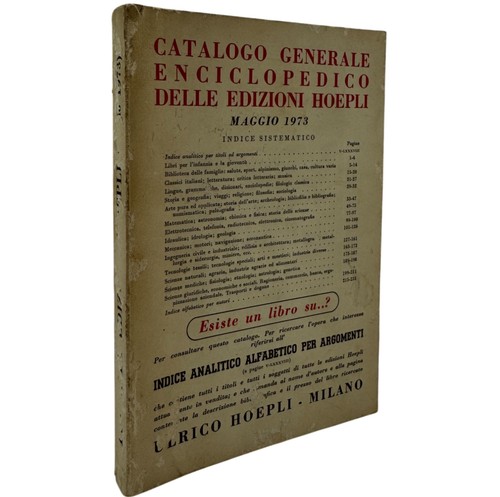 Indice sistematico hoepli - indice,