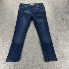 Paper Denim & Cloth Jeans Mens 36x32 Blue Dark Wash Cotton Stretch Slim Fit