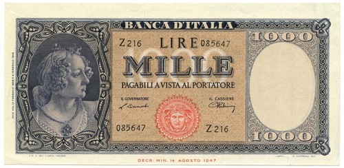 1000 lire italia ornata - 1000,