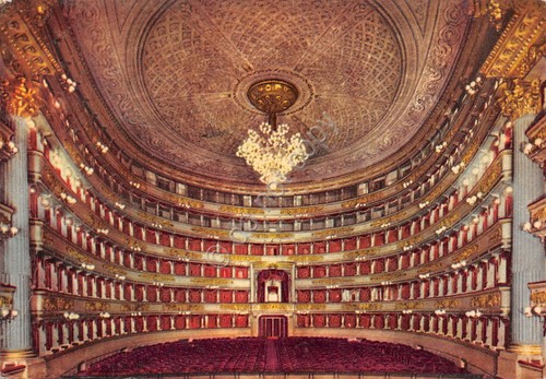 Cartolina milano teatro - cartolina,