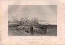 Stampa antica POZZUOLI veduta