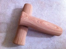 MANOPOLE BICI LOOK LEGNO GOMMA