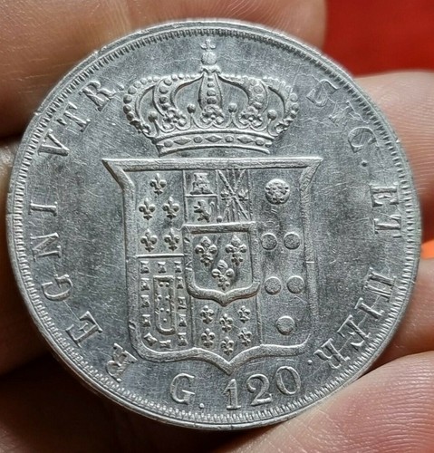 Piastra 120 grana - piastra, 1856