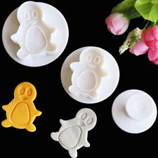3 Stampini Pinguini stampo pinguino espulsione decorazione torte cake design