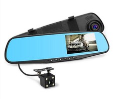 Specchietto Retrovisore Monitor Auto DVR Telecamera Full HD 4.3 TFT Retro Camera