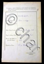 Risorgimento Documento Autografo Giuseppe Marcora 1876 