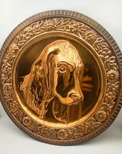 Piatto in rame con lavorazione