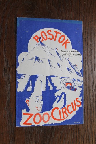 Programme cirque bostok - programme, 1952