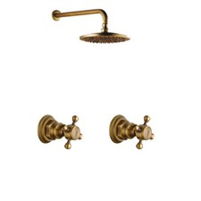 Kit doccia a pioggia 8" ottone