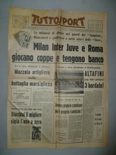 Giornale Tutto Sport 5 dicembre 1963 Calcio Milan Inter Juve Roma Stacchini
