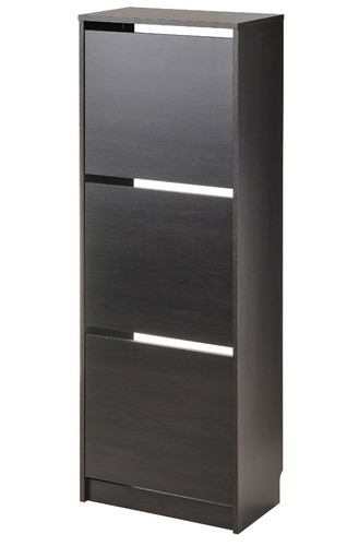 Scarpiera legno marrone - legno, marrone-nero