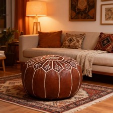 Pouf pre riempito - in, pelle