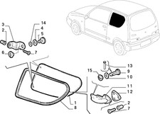 GUARNIZIONE VETRO POSTERIORE