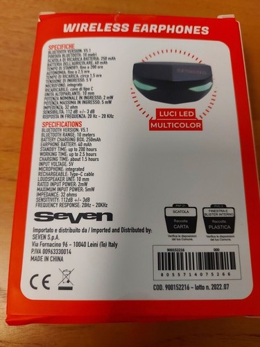 Earphones wireless seven - earphones,