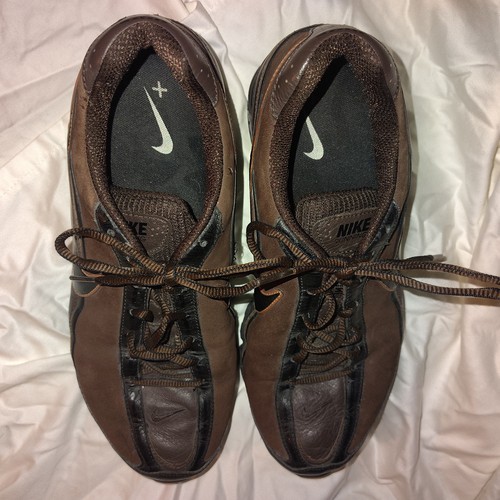 Nike mens shox brown black