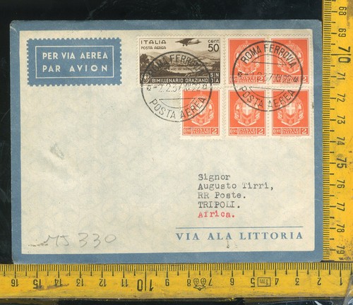 Regno posta aerea 1937 - posta, primo