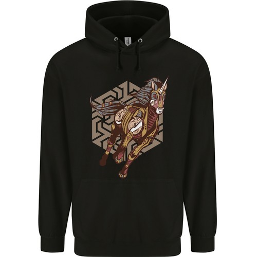 Felpa steampunk con unicorno - felpa,