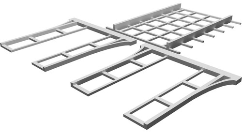 Pergola modello per - pergola, plastico