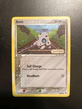 Pokemon Card Aron Ex Legend Maker Reverse Holo 48/92 Eng Stamped