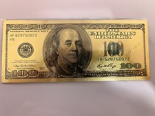 100 dollari usa Magnete Oro Calamita USA Benjamin Franklin