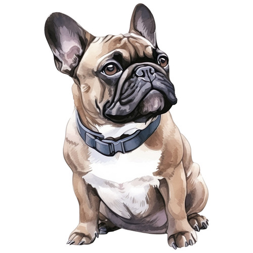 Bulldog francese cane auto