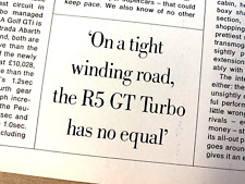 RENAULT 5 GT TURBO R5 GTT