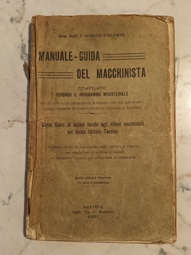 Manuale guida del macchinista - manuale,