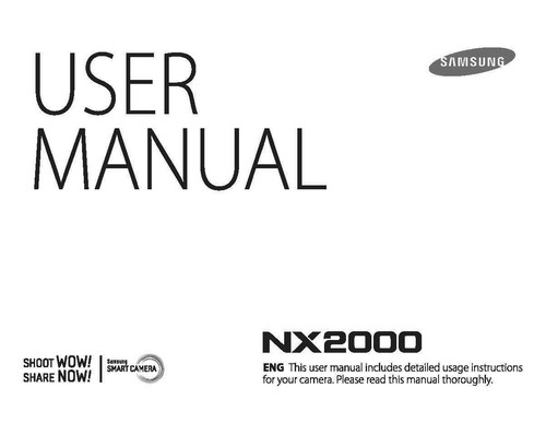 Samsung nx2000 manuale - nx2000,