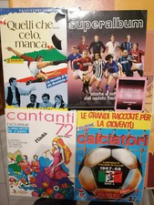 Lotto 4 album : SUPERALBUM - QUELLI CHE... - CALCIATORI 1967-68 - CANTANTI 72 -