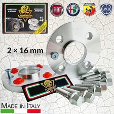 2 DISTANZIALI RUOTA 16mm 4x100 + 8 BULLONI x OPEL CORSA B C D E ASTRA G H