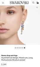 1 Swarovski Gema Drop Earring