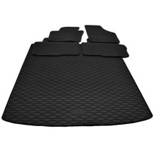 Tappetini in gomma chirurgica + bagagliaio in gomma adatti per VW Sharan II 7N dall'anno 2010 RKK