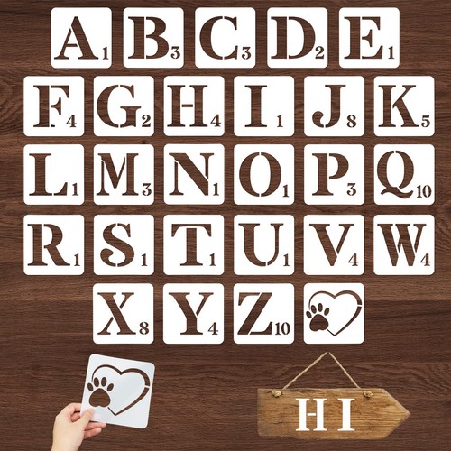 Stencil lettere grandi - lettere, 27