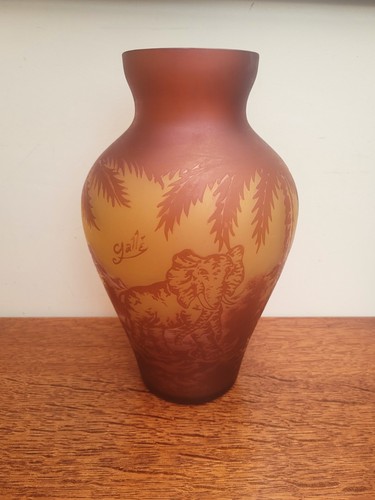 Vaso elefante vetro cammeo - elefante,