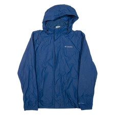 Giacca Blu Con Cappuccio