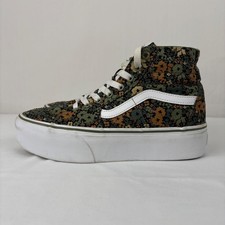 Scarpe sneakers Vans Sk8 Hi coniche Stackform mimetiche floreali verdi Loden W 9 M 7,5