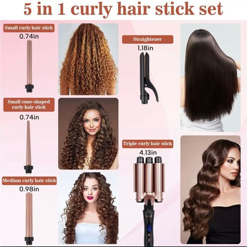 Set 5in1 piastra capelli - capelli, 3