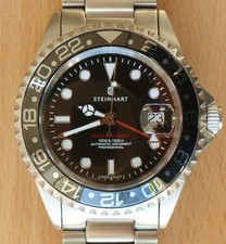 Steinhart GMT Ocean One Diver ETA 2893-2 automatico SS zaffiro HAU set completo