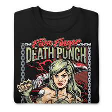 Felpa Stakes Five Finger Death Punch Machete Nera Nuova