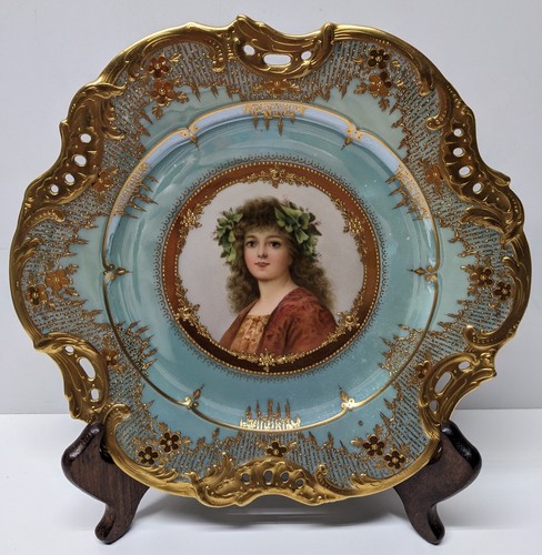 Antico piatto ritratto