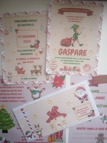 Letterina natale con - natale,