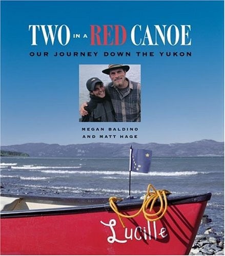 Two red canoe - in, a